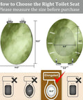 How to choose the right Quiet Close Elongated Toilet Seat for Bathroom based on size measurements, showing dimensions.