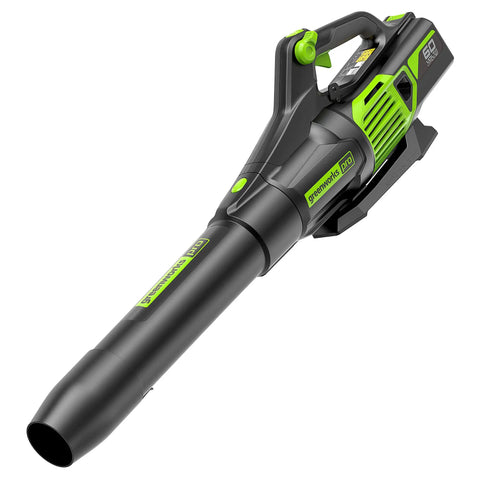 60-Volt Max Cordless Leaf Blower With 610 CFM Gen2 Brushless Motor, Turbo Mode Powers Through Wet Leaves, Concentrator Nozzle Boosts Air Speed For Stubborn Debris, Bare Tool Battery And Charger Not Included, black and green design