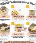 Steps to prepare Instant Mountain Veggie Sansai Okowa Rice Meal Grab And Go For Camping And Emergency Prep Pack Of 3 Each 100g, Japan.