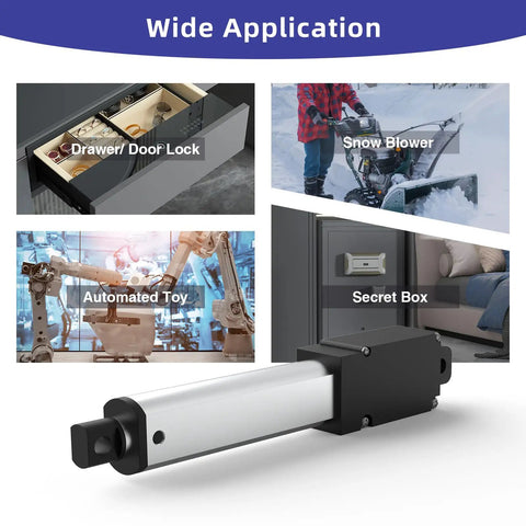 4 Inch Beefy 120N 12V Electric Linear Actuator With 100mm Stroke for cabinets, robotics, automation, and window opener projects