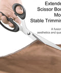 All Purpose 10 Inch Fabric Scissors Heavy Duty Stainless Steel Pro Shears For Cutting Clothes And Leather Perfect For Tailors Home And Office Use With Sharp Precision And Beefy Build, used trimming fabric