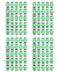 100 Pack SC To SC Fiber Optic Adapters Singlemode APC Simplex shown in plastic trays