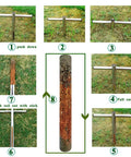 Step-by-step use of 12 Inch Pro Grade Soil Sample Probe With T Handle For Easy Soil Testing And Sampling Soil Sampler Tool For Lawn Garden Farm Precise Soil Probe Kit For Moisture Depth And Layer Analysis