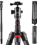 Top Tier Carbon Fiber Camera Tripod And Monopod Travel Stand delivering rock solid stability for hassle free photography and videography shoots supporting heavy gear up to twenty six pounds.