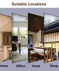 Interior images of home, office, hotel, and shop with suitable locations for Double Sided Barn Door Pull Handles Set For Wooden Sliding Doors.