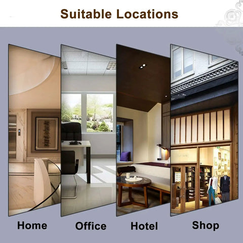 Interior images of home, office, hotel, and shop with suitable locations for Double Sided Barn Door Pull Handles Set For Wooden Sliding Doors.
