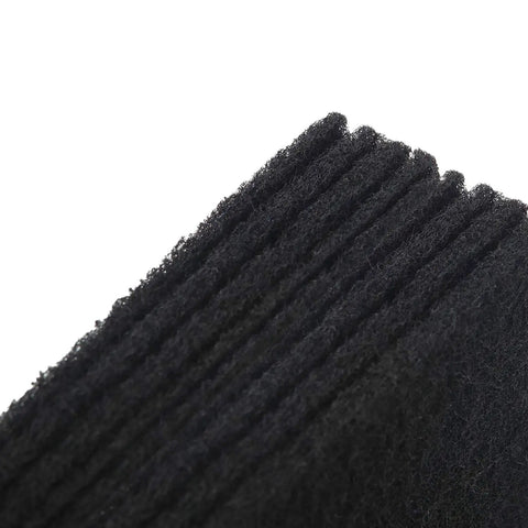Close-up of replacement filter set for Holmes Aer1 and Bionaire purifiers with four filters stack, showing black filter material