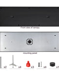 Five Pendant Light Linear Canopy Kit With Plug And Play Easy Install For Multi Pendant Lighting On Kitchen Island matte black