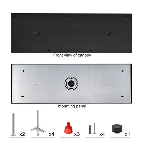 Five Pendant Light Linear Canopy Kit With Plug And Play Easy Install For Multi Pendant Lighting On Kitchen Island matte black