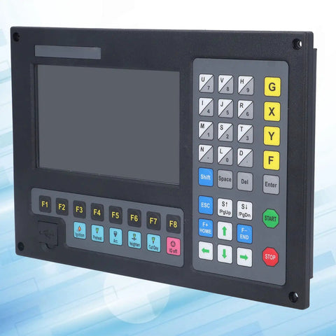 Plug And Play Standalone 2 Axis CNC Plasma Cutter Control System With 7 Inch HD LCD 200KHz Pulse Output USB Storage Stainless Steel Ready Rock Solid Precision For Clean Precise Cuts front panel