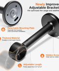 Heavy Duty Extra Long Curtain Rods for Those Huge Windows and Sliding Doors Adjustable From 12 to 20 Feet 1 Inch Thick Metal Brackets