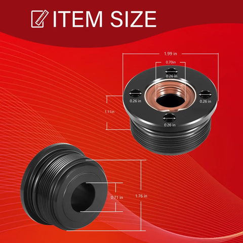 Diagram showing size dimensions of 2 Pack Trim Cap Cylinder With Seals FSM040 Replacement End Cap Kit for Yamaha V6 Outboard.