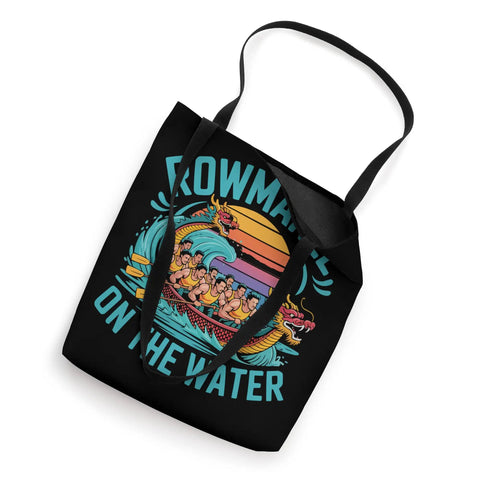 Black Dragon Boat Racing Tote Bag For Paddlers And Dragonboating Fans Unisex Dope Gear Made For Paddling Dragon Boat Festival Day