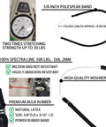 Rugged Seven Foot Aircraft Grade Aluminum Hawaiian Sling Pole Spear With Three Prong Stainless Tip features detailed specifications.