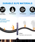 Features of Two Pack 50 Ft 8 AWG Solar Extension Cable Red And Black PV Wire With Tinned Copper 10mm2 UV Resistant