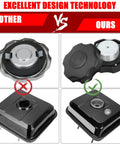 Comparison of gas caps and tanks for Gas Tank With Fuel Level Gauge Kit Built For Predator 212 And Clone Engines Six Point Five Horsepower.