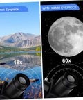 Adjustable Refractor Telescope With Tripod For Beginners And Adults Aluminum Alloy Space Telescope magnifying landscape and moon