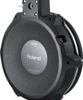 10 Inch Mesh Head V Drum Pad For V Drums With Dual Trigger Sensor And Metal Rim Hoop, side angle view