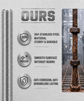 52 Piece Stainless Steel M6 Hardware Kit With 10 Inch Threaded Rods, Hex Lock Nuts, Acorn Cap Nuts, And Flat Washers, Your Go To DIY Furniture Builds For Home Projects And General Hardware Repairs. 304 stainless steel threaded rod, rust test comparison