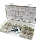 Grease Fitting Assortment Kit 100 Piece SAE And Metric Sizes With 6mm 8mm And 10mm Fittings Straight 45 Degree And 90 Degree Angles