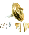 11 Inch Power Brake Booster And Master Cylinder Kit For GM A Body F Platform X Body showing gold booster and mounting hardware.