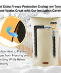 Outdoor Pipe Insulation Tape For Water Lines Foam Heat Tape With Tough Adhesive Winter Freeze Protection on a pipe