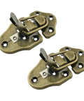 Top Shelf 4 Pack Antique Table Latches Deliver Knockout Red Bronze Beauty. Rust proof iron buckles for secure closures on furniture.