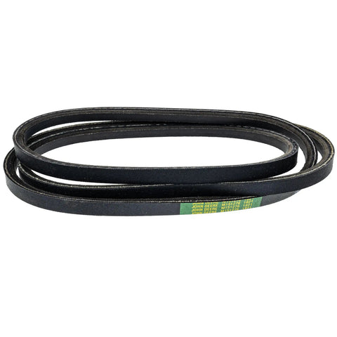 OEM VBelt M151276 5/8 inch wide 97 inch long for X500 X520 X530 X534 X540 X590 tractor models and MT series tillers, close-up view