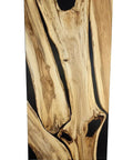 Handcrafted Live Edge Spalted Hackberry Barn Door With Custom Sizing Made To Order In Minnesota Totally One Of A Kind Rustic Modern Wood Door For Hallway Or Entryway, featuring spalted patterns and live edge design.