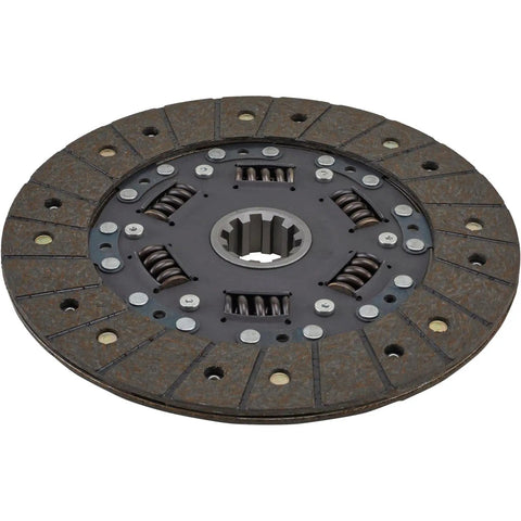 Flathead Ford Nine Inch Clutch Disc With One Three Eighth Inch Ten Spline Hub Packs Tough Organic Friction for V8 hot rods.