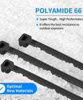 Ultra Tough 2000 Pack Zip Ties Assorted Sizes 4 6 8 10 12 Inch Self Locking Nylon Cable Ties Outdoor UV Resistant Wire Straps