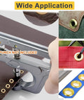Heavy Duty 500Pcs Grommets And 500Pcs Washers Set Iron With Brass Finish Three Eighths Inch Inside Diameter in use