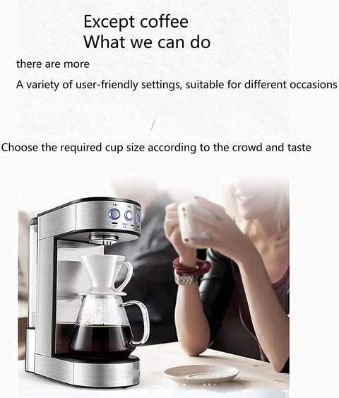Fully Automatic Bean To Cup Coffee Machine Featuring Adaptive Grinding And Steady Temp Control, 1650W Stainless Steel Espresso And Cappuccino Maker brewing coffee.