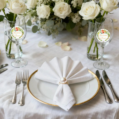 Custom Wedding Stickers And Personalized Labels For Favors With Logo Or Photo Waterproof Vinyl That Really Pops For Birthdays Or