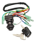 Remote Ignition Switch Key Assembly For 2 And 4 Stroke Outboard Motors 6 To 300 HP Fits Wide Range Models 1998 2013 703 82510 43 00 42 00 Marine Boat Replacement Part with keys and wiring connectors