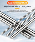 Grab These Epic 6MM X 300MM Linear Motion Rods Shaft Guides, chrome plated steel shafts in a precise arrangement.