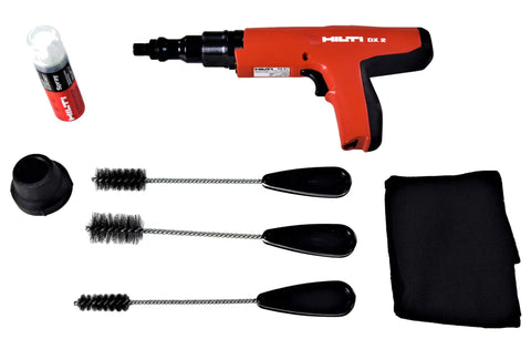 Heavy Duty Semi Auto Powder Actuated Fastening Tool For Concrete, Wire Mesh, And Tight Spaces, 0.27 Caliber with accessories