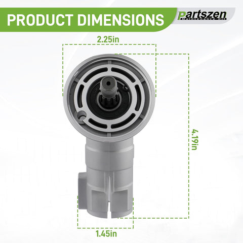 Front view of Bevel Gear Replacement Kit For Husqvarna That Fits 324LX 324LDX 326LS showing dimensions.