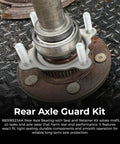 Beefed Up Rear Axle Bearing With Seal And Retainer Kit for Jeep Wrangler JK JKU 2007-2017, shown installed on axle