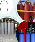 Heavy Duty Knockout Compressed Air Hose Featuring Leak Proof Steel Brass Connectors And Anti Knot Spring Sleeve For Dependable Tank Filling And High Pressure Job Sites