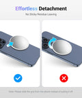 2.2 Inch Magnetic Selfie Mirror For Rear Camera Wide Angle Convex Lens On Iphone 17 Air 16 15 14 13 12 Series shows effortless detachment demonstration.
