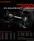 CV Axle Shaft Assembly For Ram 1500 2012-2020 4WD Front Left Or Right, 1500 Classic 2019-2020 4x4 shown installed on vehicle wheel