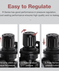 Steps to adjust the Air Compressor Pressure Regulator With Bracket And Gauge 1/4 NPT Female Thread Adjustable For Clean Air Systems