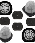 Replacement Filter Set For Bissell 3 In 1 Lightweight Stick Vacuum 38B1 38B1L 1059 Series arranged on white background