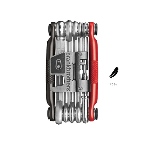 All In One 17 Function Bike Multi Tool Matte Black Red Hex Wrenches 2 2.5 3 4 5 6 8 Open Wrenches 8mm 10mm