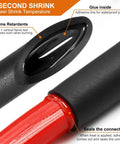 UL Listed Extra Long Heat Shrink Tubing Kit With Adhesive Lined Marine Grade Waterproof Seal 4 To 1 Shrink Ratio detailing adhesive