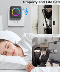Wireless Door Chime When Doors Open For Home And Business Use, Easy Install Door Sensor Bell That Alerts When Entry Is Detected, Perfect For Toddlers And Seniors With Dementia, Customizable Tones And Several Volume Options, black sensor and receiver for home security
