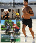 Mens Quick Dry Running Shorts With Lightweight Breathable Fabric 4 Way Stretch Zip Pockets And Moisture Wicking Comfort