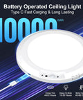 Rechargeable Ceiling Light With Motion Sensor No Wires Needed Battery Operated LED Closet Light With Remote And Timer