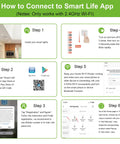 Instructions on connecting Smart WiFi LED Recessed Downlight 6 Pack to Smart Life app via 2.4GHz Wi-Fi.